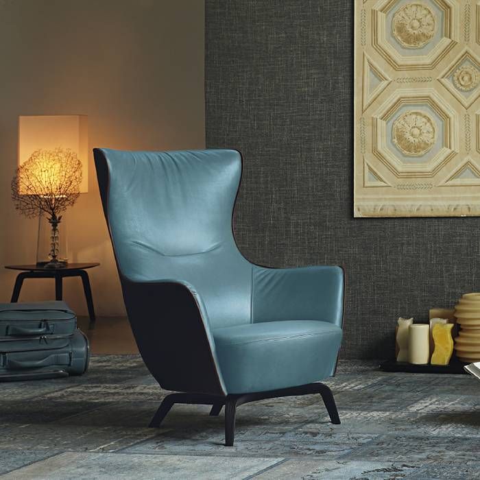 Poltrona Frau Mamy Blue fauteuil