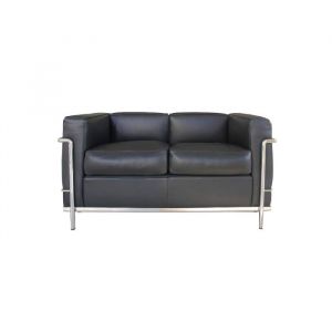 Cassina 2 Grand Confort, petit modèle bank leer scozia grafite