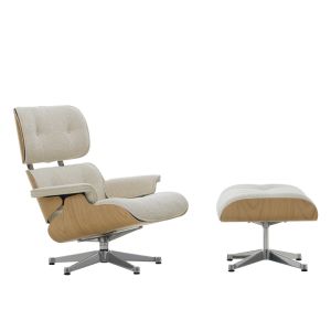 Vitra Eames Lounge Chair & Ottoman naturel kastanje cream/pearl 