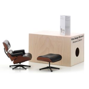 Vitra Lounge Chair & Ottoman miniatuur 