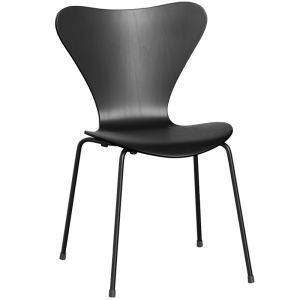 Fritz Hansen 3107 eetkamerstoel zwart 