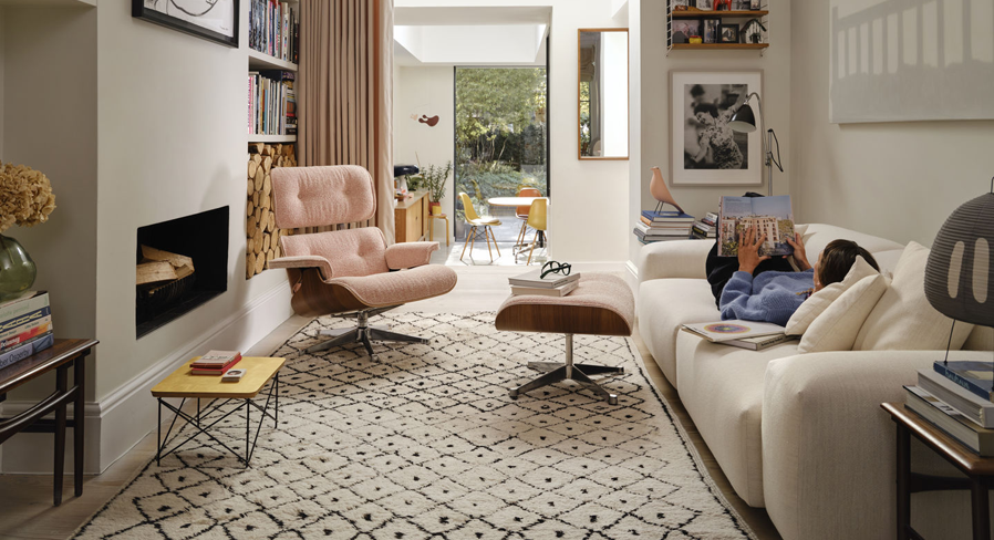 Vitra Eames Lounge Chair & Ottoman stof